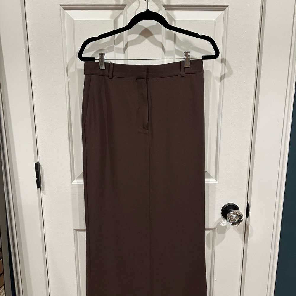 Aritzia Babaton Dark Brown Pencil Skirt NWOT